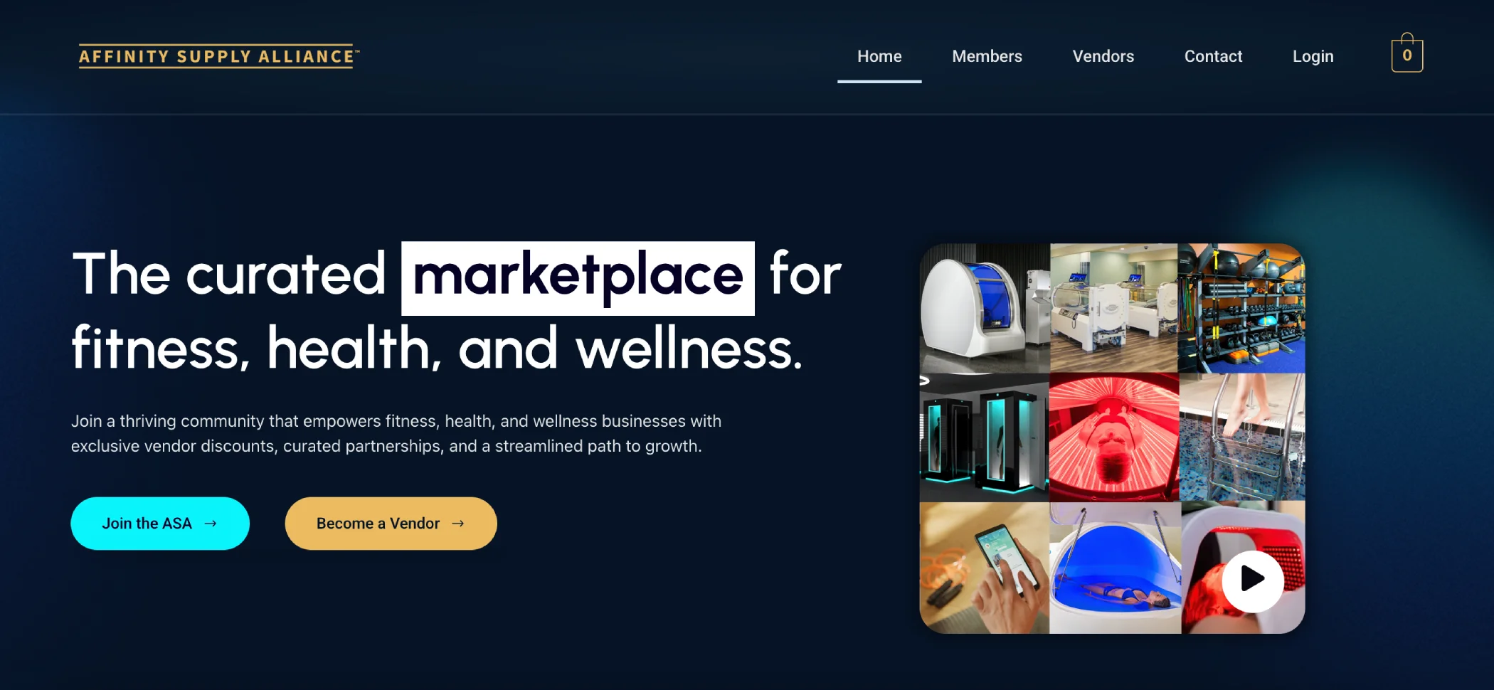 Affinity Supply Alliance website